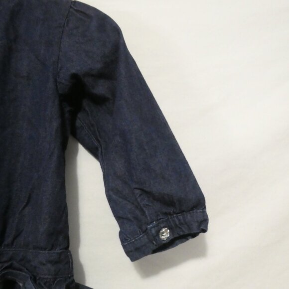 MAGGIE & ZOE | 5T | Blue Denim Dress with Collar and Ruffles - Picture 11 of 16